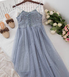 Blue Sequin Fairy Tulle Dress