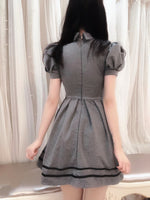 Pleated Heart Cut-out Mini Dress