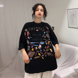 Ulzzang Letter Printed Oversize T-shirt