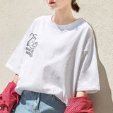 Ulzzang Letter Printed Oversize T-shirt