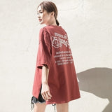 Ulzzang Letter Printed Oversize T-shirt