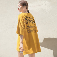 Ulzzang Letter Printed Oversize T-shirt