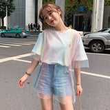 Rainbow Mesh T-shirt