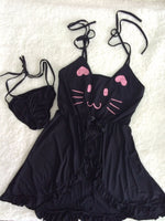 Cat Graphic Nightgown