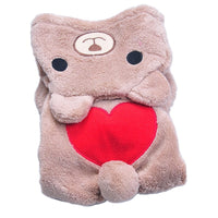 Teddy Bear Heart Fleece Onsie For Small Dogs