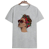 Girl With Green Bandana Graphic T-shirt