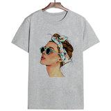 Girl With Green Bandana Graphic T-shirt