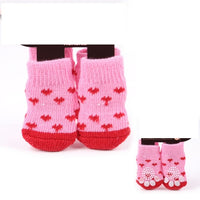 Antiskid heart Dog Socks