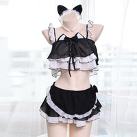 Lace Chiffon Maid Lingerie