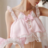 Lace Chiffon Maid Lingerie