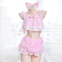 Lace Chiffon Maid Lingerie